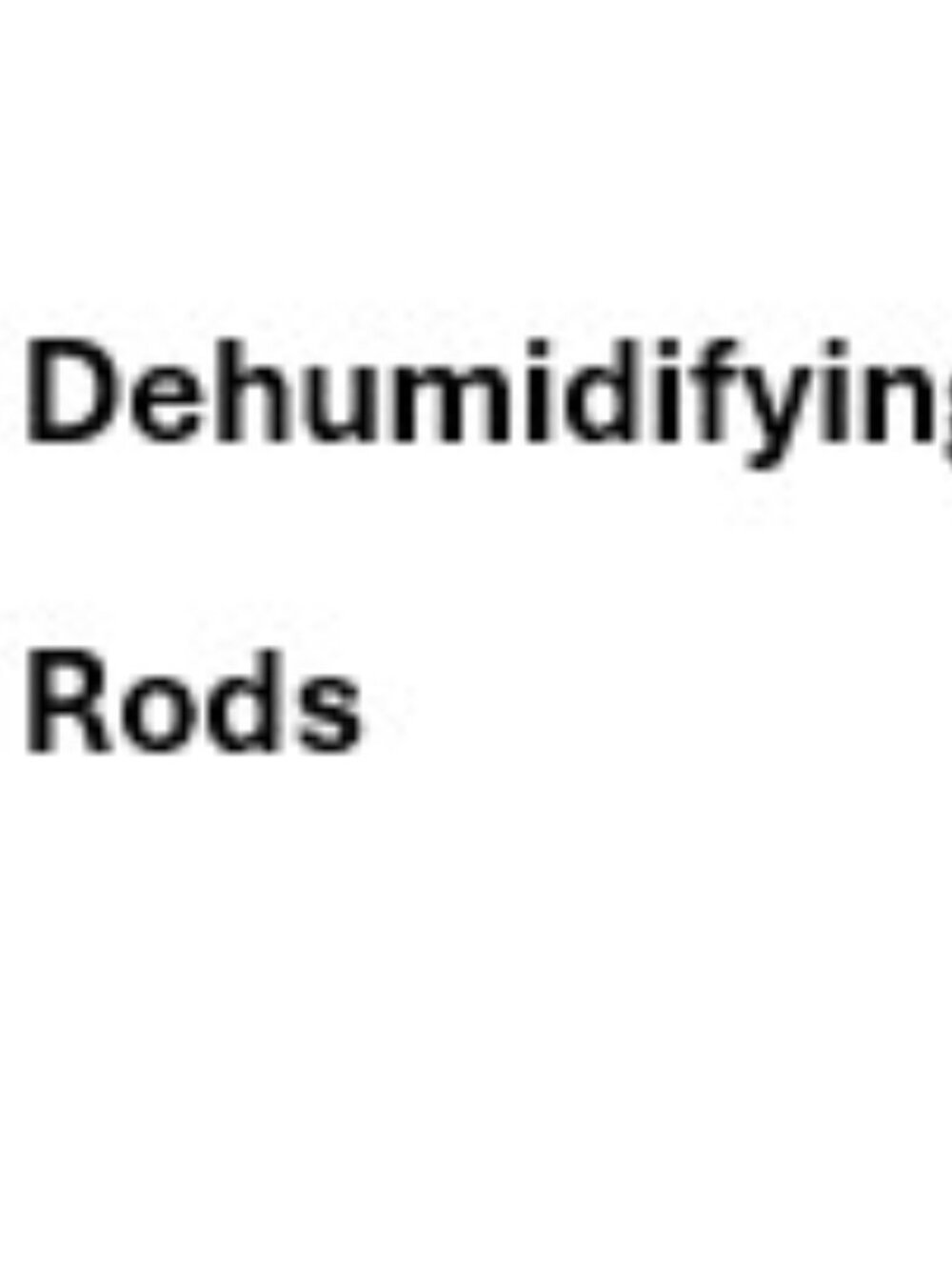 Lockdown dehumidifying Rode